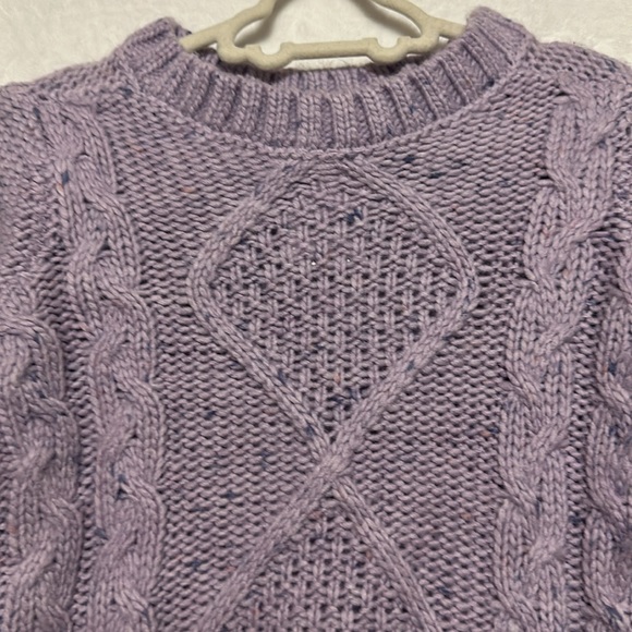 New! Oshkosh B’gosh Girls Purple Long Sleeve Sweater Size 4T - Picture 2 of 6